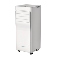 For Living SACC (9K ASHRAE) Digital Portable Air Conditioner with Remote Control, 2-Speed, 5,000-BTU, White