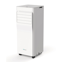 For Living 7K SACC (10K ASHRAE) Digital Portable Air Conditioner with Remote Control, 2-Speed, White