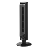 Ventilateur vertical oscillant mince Lasko avec télécommande, noir, 32 po Front_Angled_Left