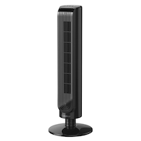 Lasko Slim Oscillating Tower Fan with Remote Control, Black, 32-in