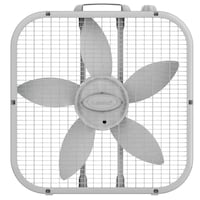 Ventilateur boîte portatif en acier Lasko, 3 vitesses, blanc, 20 po