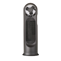 Honeywell TurboForce 2-in-1 Electric Air Circulator & Power Tower Fan, 6-Speed, Black Front_Flat