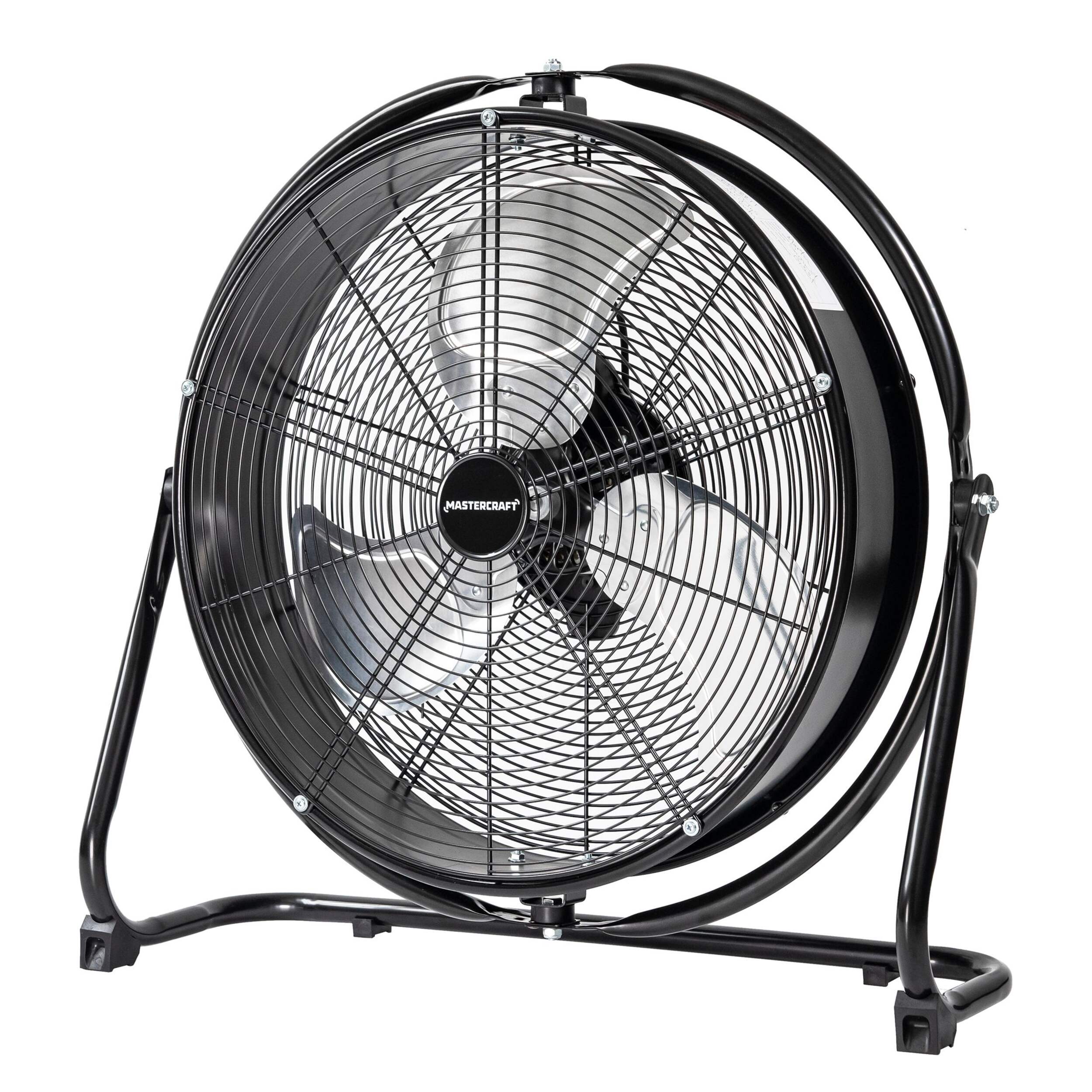 Mastercraft 2-in-1 High Velocity Slim Design Floor/Wall Fan, 18-in Front_Angled_Left