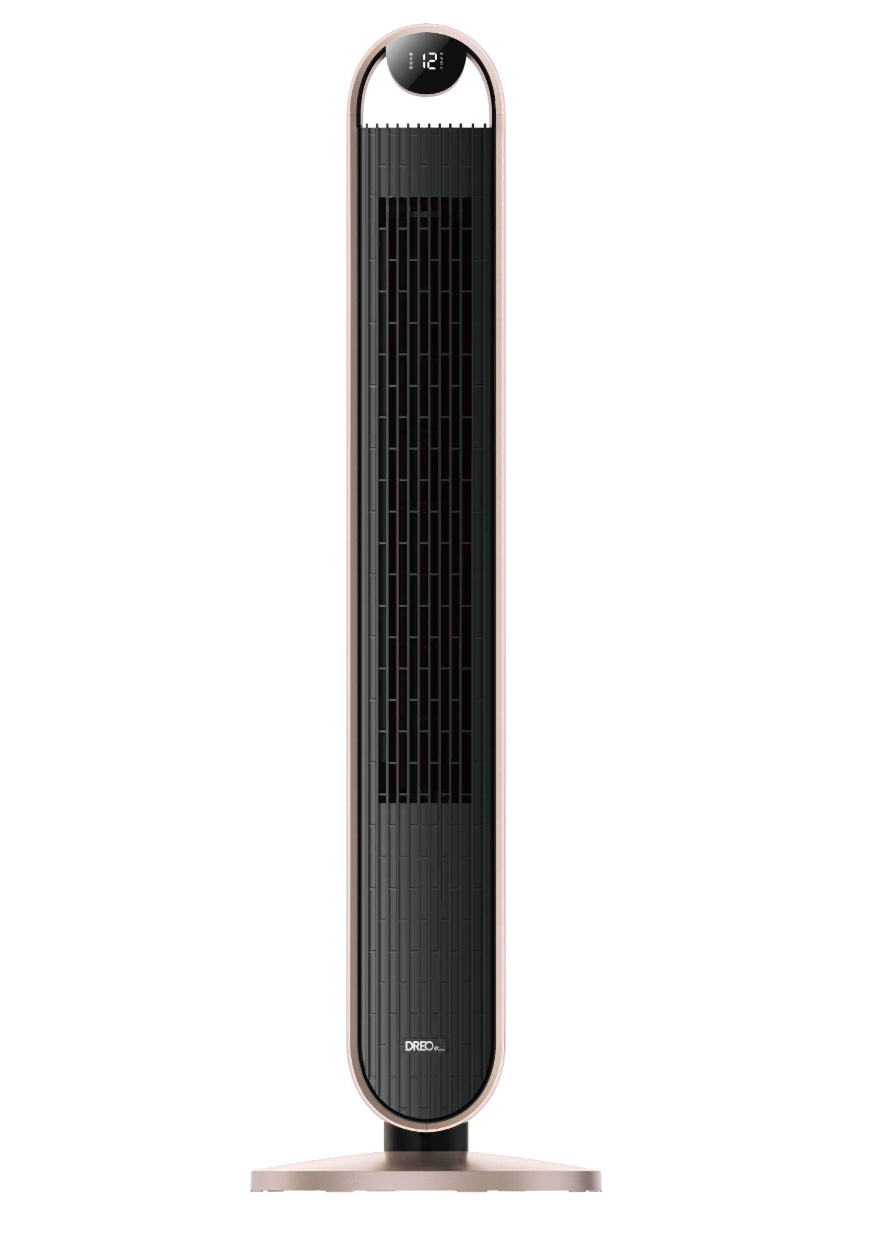 DREO Home Pilot Max 42-in Starlight Smart Oscillating Quiet Tower Fan Front_Flat