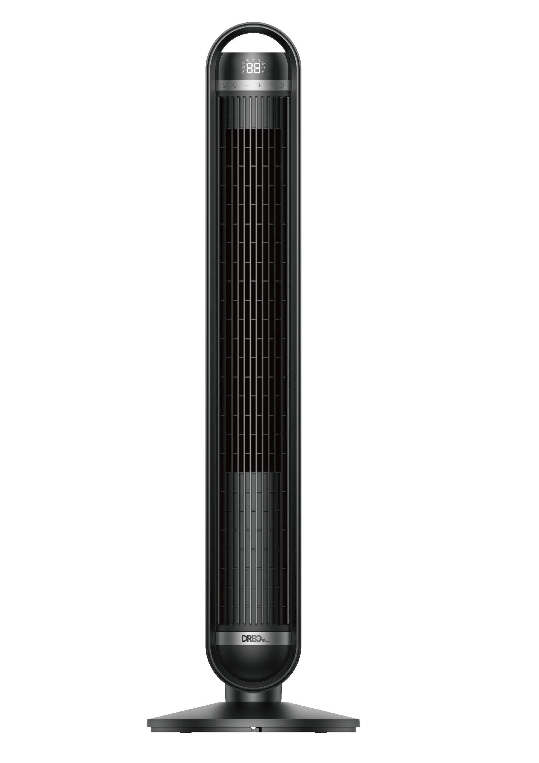 Dreo Home 42-in Cruiser Pro Quiet DC Smart Tower Fan with 90° Oscillation Front_Flat