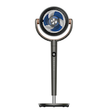 DREO Home DC Poly Grey 3D Oscillating Smart & Quiet Fan, 7-in Front_Flat