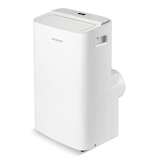 NOMA 8K SACC (12K ASHRAE) Digital Portable Air Conditioner with Dehumidifier & Fan Functions, 3-Speeds, White Front_Three_Fourths_Angled_Left
