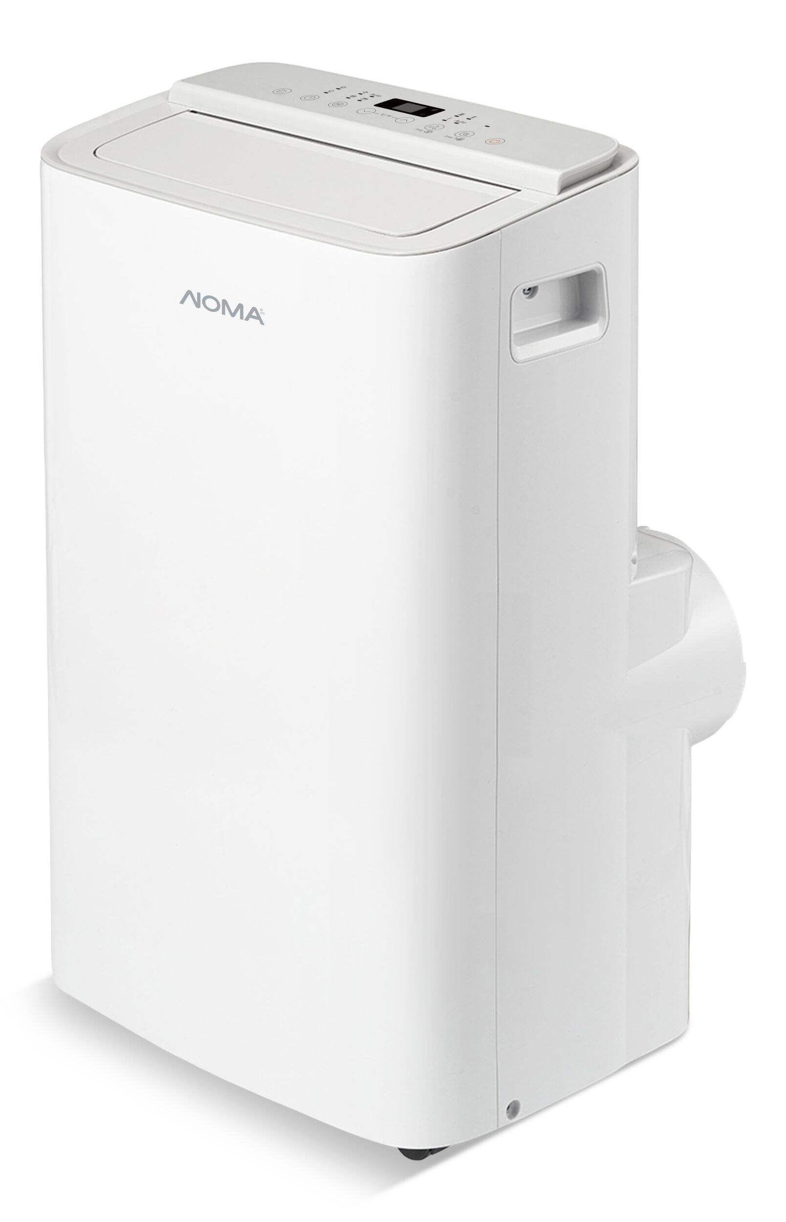 Climatiseur numérique portatif avec modes déshumidification et ventilation NOMA 8K SACC (ASHRAE 12 000), 3 vitesses, blanc Front_Three_Fourths_Angled_Left