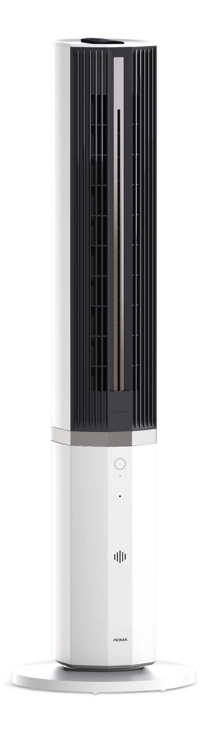 Noma Portable Oscillating Tower Fan with Humidification Function, White, 42-in Front_Angled_Right
