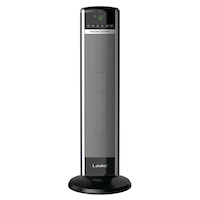 Lasko 1500W Digital Tower Ceramic Space Heater w/Remote Control, 1500W, Black, 30-in Front_Flat