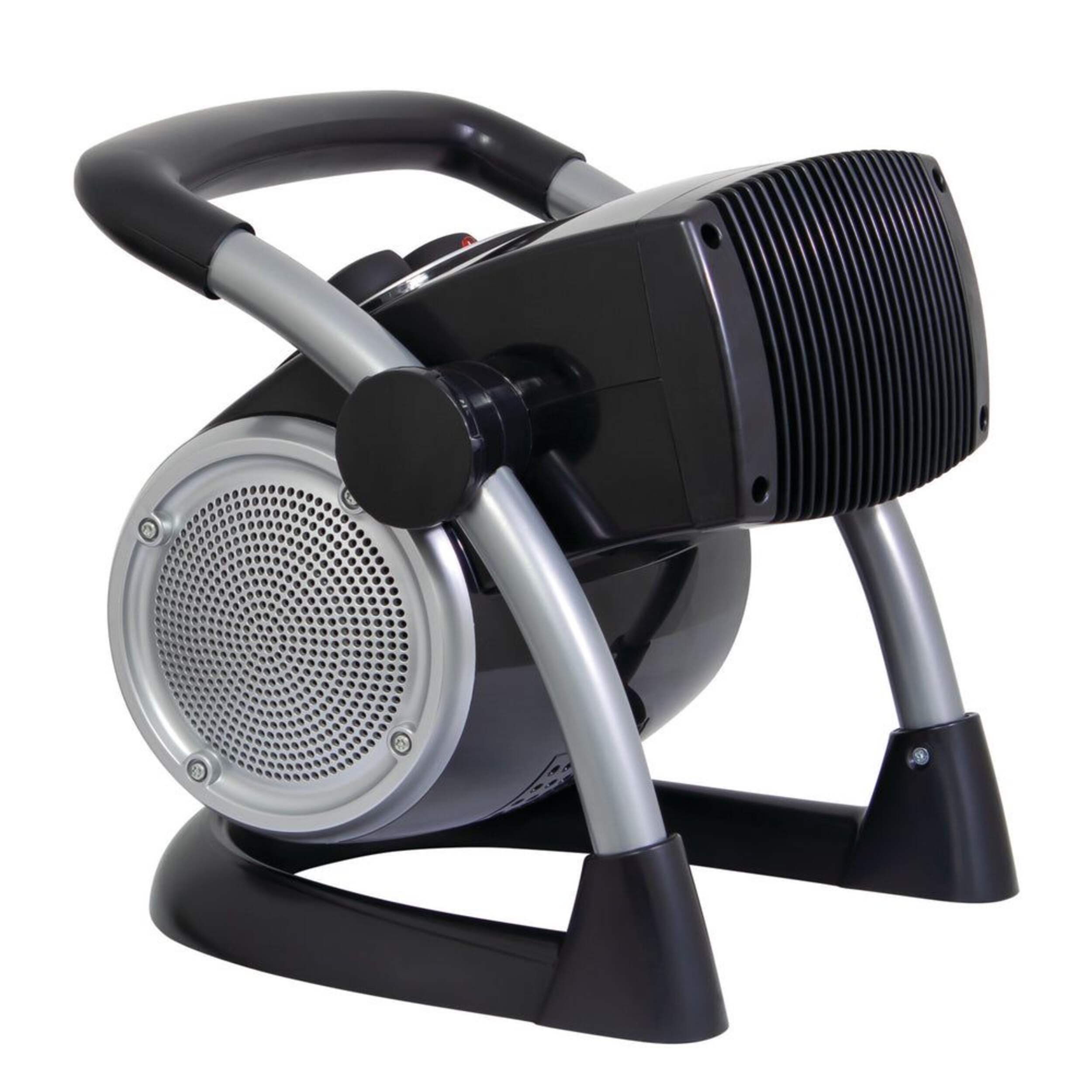 Lasko Utility Ceramic Space Heater with Pivot Power, 1500W, Black Front_Angled_Right