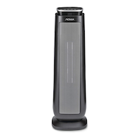 NOMA Tower Ceramic Space Fan Heater w/Remote Control & Thermostat, 1500W, Black, 23-in