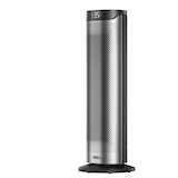 Radiateur tour électrique oscillant céramique à convection CTP DREO Home avec télécommande, argent, 1500 W, 23 po Front_Angled_Left