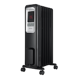 NOMA Digital LED Oil Filled Radiator with Adjustable Thermostat Front_Angled_Left