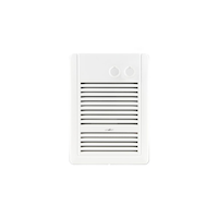 Aéroconvecteur/radiateur ventilateur mural pour salle de bain Stelpro Uniwatt, 1 000 W, blanc Front_Flat