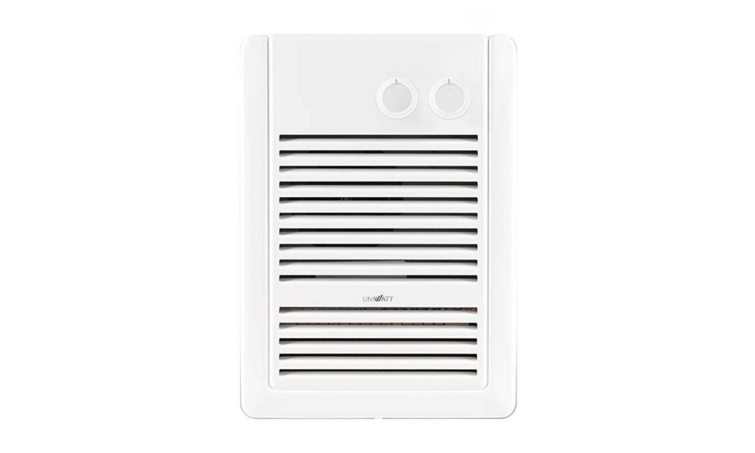 Stelpro Uniwatt Bathroom Wall Aeroconvecator/Fan Heater, 1000W, White Front_Flat