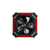 Stelpro Spider Ceiling Electric Fan Heater, 4000W, Red Front_Flat