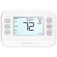 Honeywell Home RTHC20B/N 5-2 Day Single Stage Digital Programmable Thermostat, Battery Operated, White Front_Flat