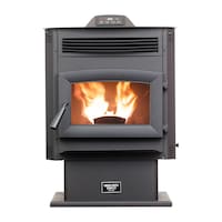 US Stove Company High-Efficiency Pellet Stove, 1700-sq-ft Front_Flat