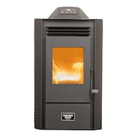 US Stove Company High-Efficiency Pellet Stove, 1300-sq-ft Front_Flat