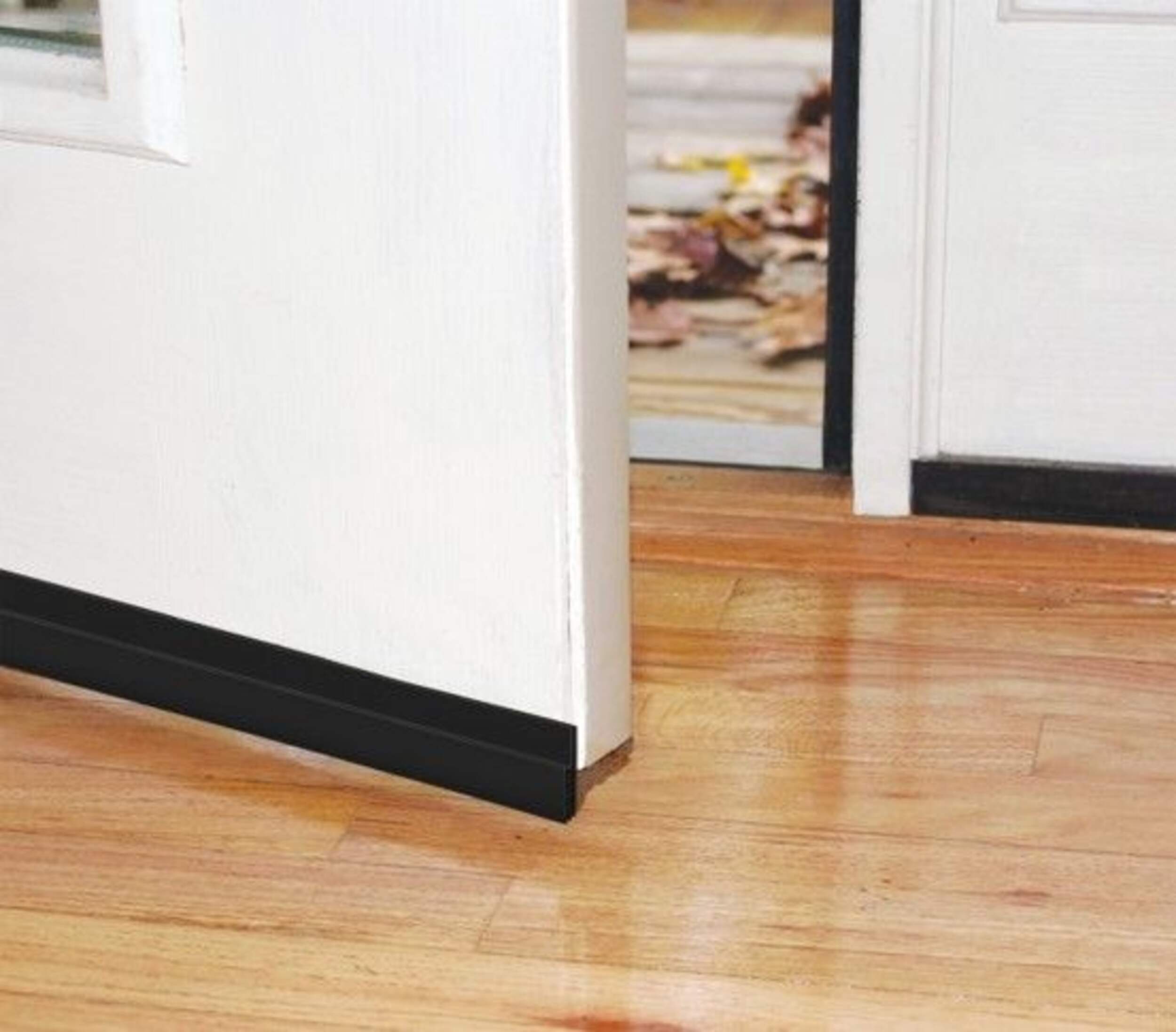 Frost King Heavy-Duty Self-Stick Interior Door Sweep Seal, Black, 2x36-in CloseUp