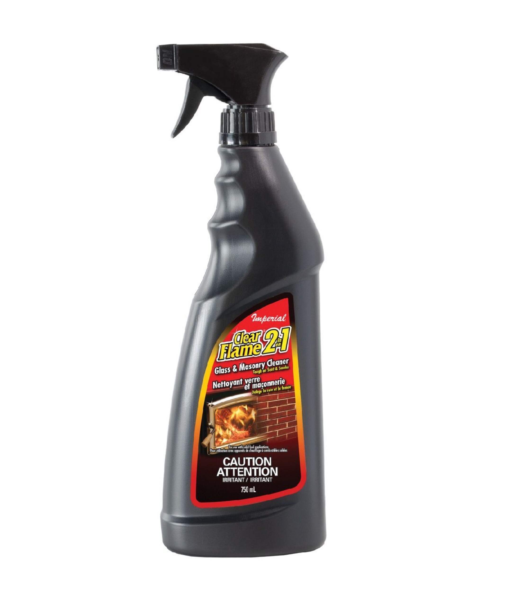 Nettoyant 2 en 1 pour verre et maçonnerie Imperial Clear Flame, 650 mL Front_Angled_Left