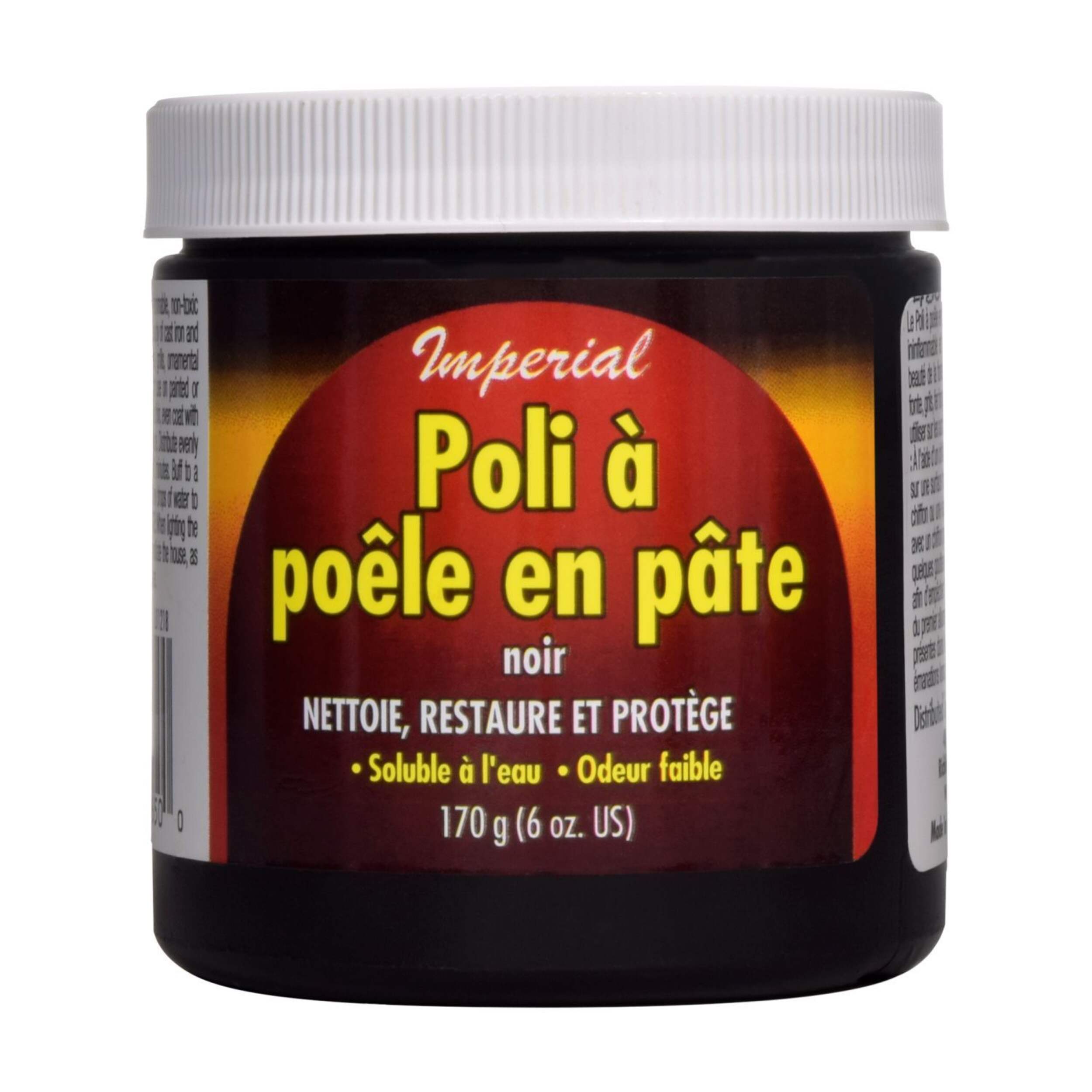 Poli pour poêle en métal dur Imperial Timber, faible odeur, 170 g Front_Flat
