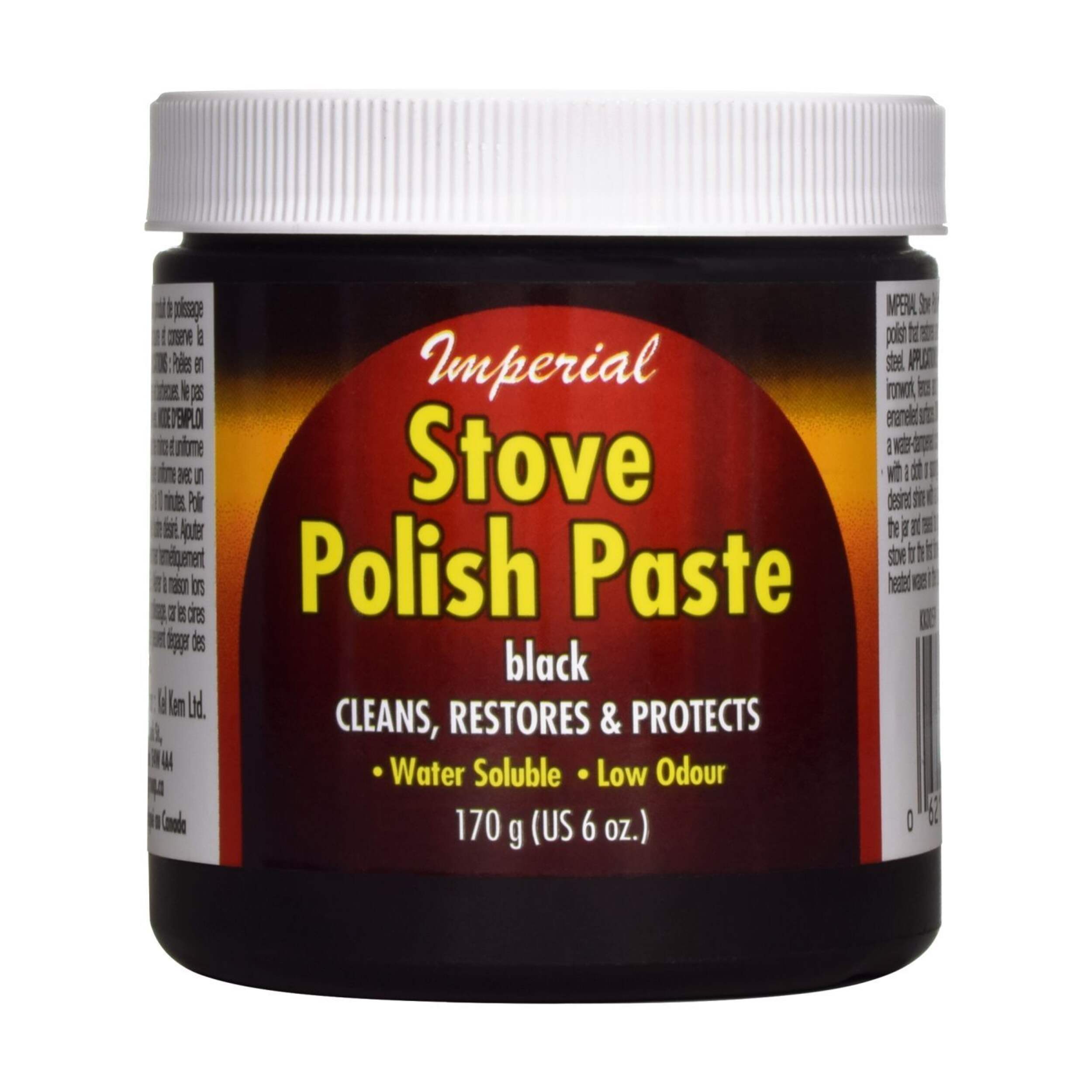 Imperial Timber Hard Metal Stove Polish, Low Odour, 170g Front_Flat