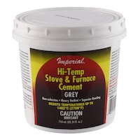 Imperial High Temperature Stove & Furnace Cement, Grey, 710 mL Front_Elevated