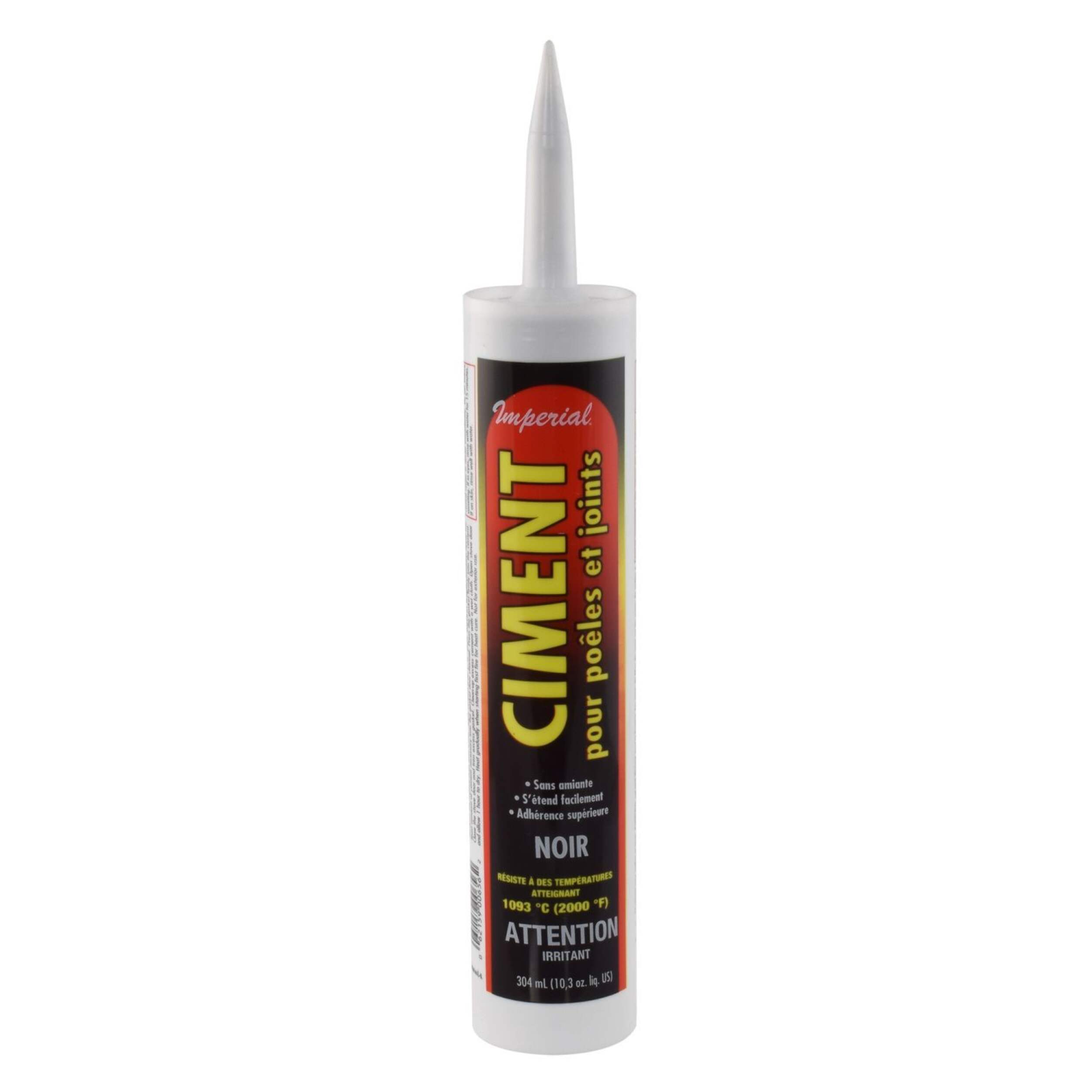 Imperial Stove & Gasket Cement, Black, 304 mL Front_Flat