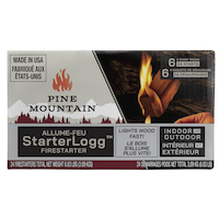 Pine Mountain Starterlogg Wood Firestarter Pack, 24-pk