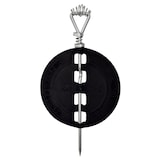 Amortisseur en fonte Imperial, noir, 6 po Front_Flat