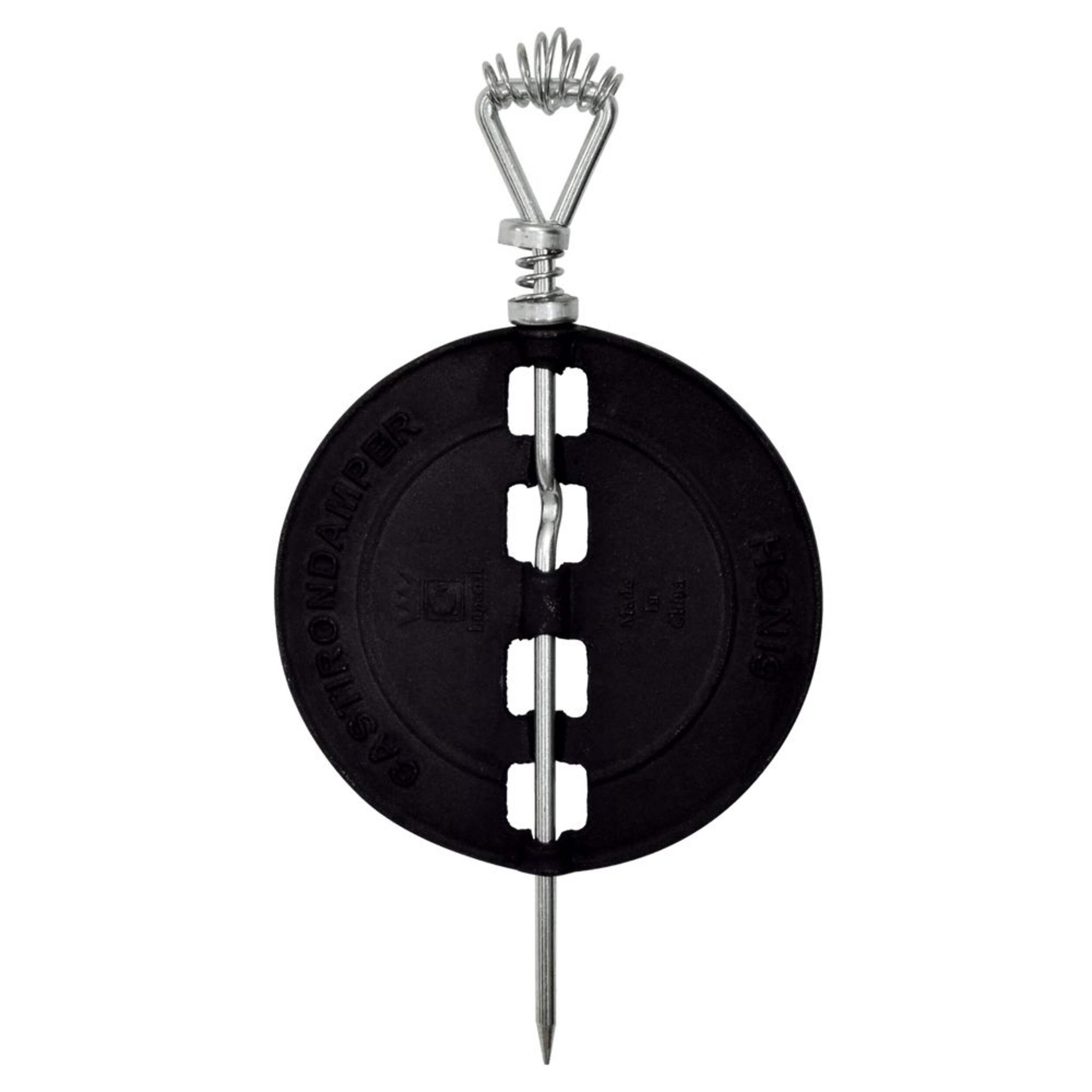 Amortisseur en fonte Imperial, noir, 6 po Front_Flat