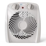 NOMA Portable Fan Heater with Thermostat, White, 1500W Front_Flat