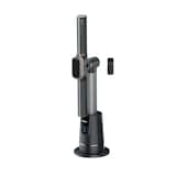 Shark TurboBlade Cool + Heat Oscillating Tower, 2-in-1 Bladeless Fan & Heater, with Remote Control, Black Front_Angled_Left