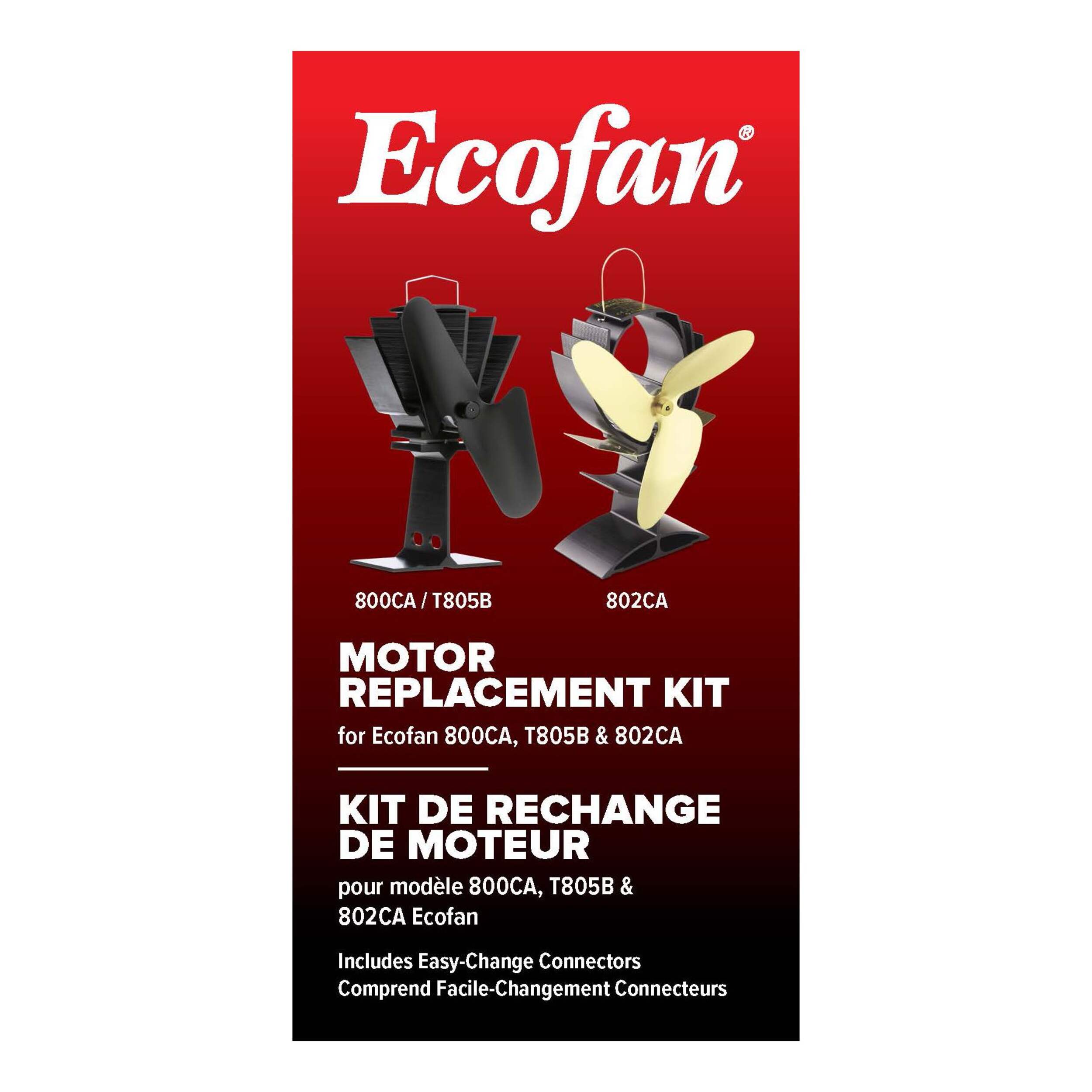 Ecofan Motor Replacement Kit for Models 800, 805, 802 Front_Flat