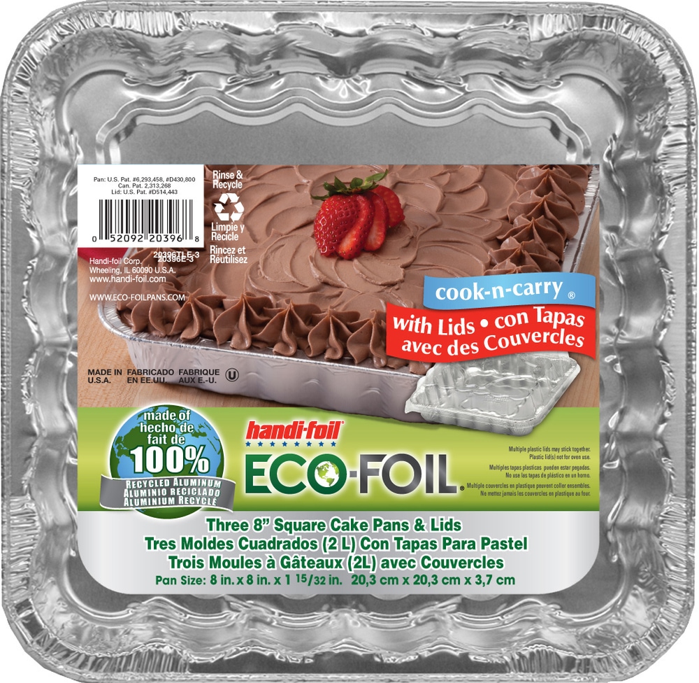 CookNCarry Square Cake Pans with Lids 3pk Canadian Tire