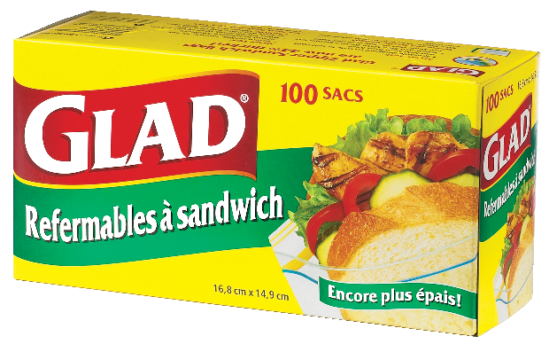 glad sandwich bags 100