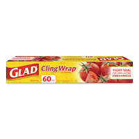 Glad Cling Plastic Wrap, 196-ft, BPA-Free with Superior Seal for Freshness
