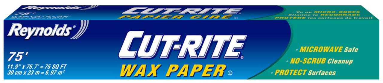 Reynolds Kitchens Cut-Rite Wax Paper, 75 Square Foot Roll :  Home & Kitchen