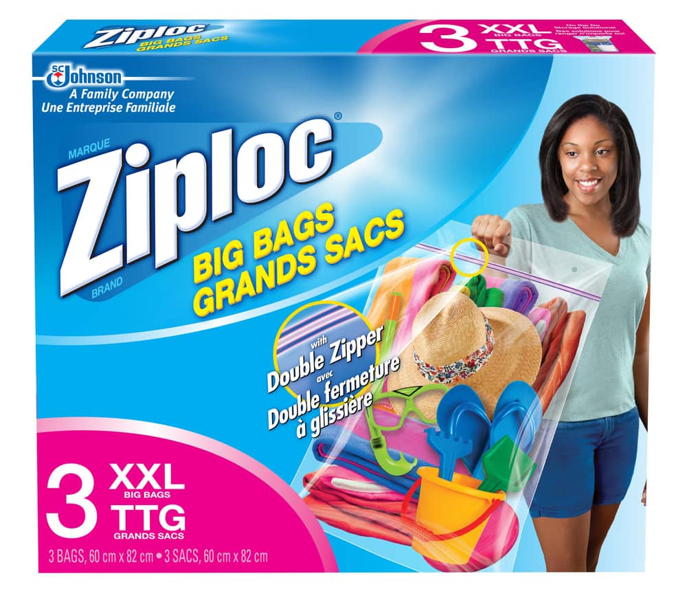 Ziploc Large Food Storage Freezer Bags, Grip 'n Seal Technology - 60 ea |  No Frills Online