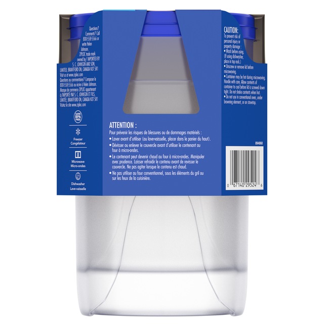 Ziploc Medium Twist n' Lock Plastic Food Storage Container, 946mL, 2