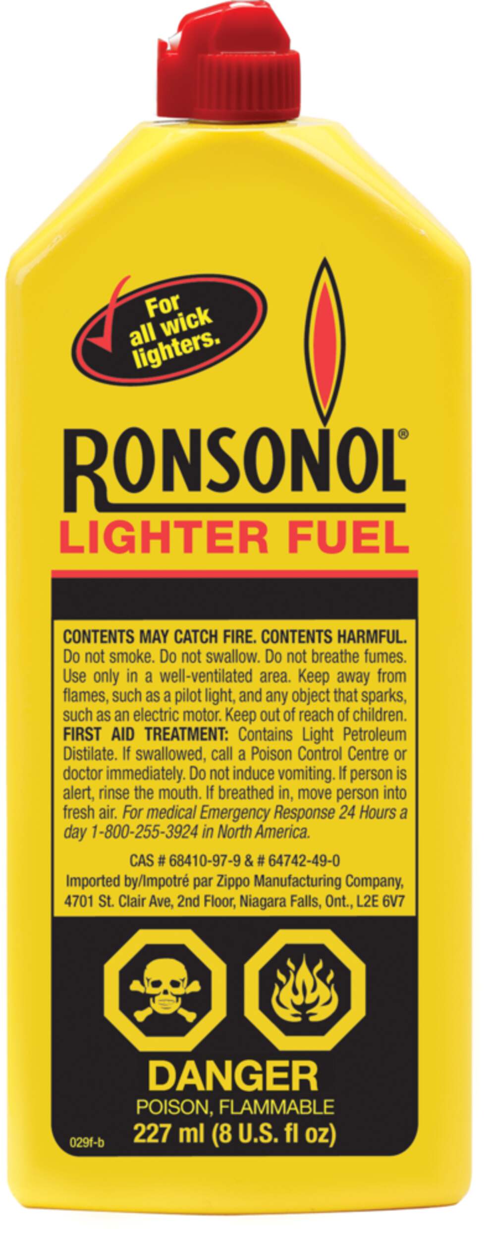 Ronsonol BBQ Lighter Fuel, 227-mL Front_Flat
