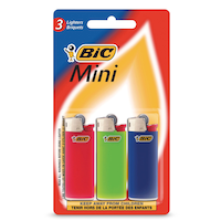 BIC Mini Lighter, Multi-colour, 3-pk Front_Flat