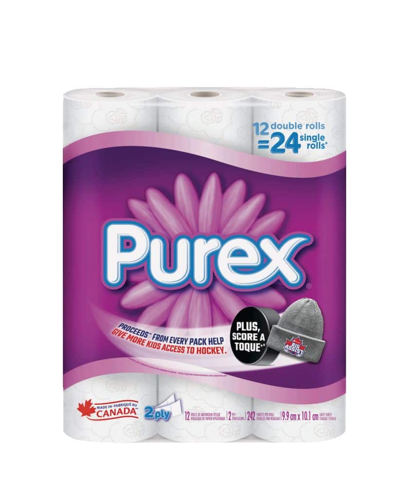Purex Pure Comfort Double Roll Toilet Paper 2 ply Tissue 12 pk