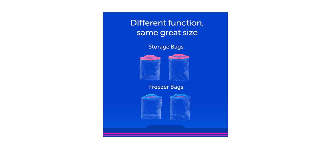 Ziploc Large Plastic Freezer Bags, 3.78-L, 14-pk