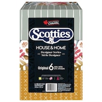 Papiers-mouchoirs Scotties, 2 épaisseurs, 126 feuilles, paq. 6 Front_Elevated