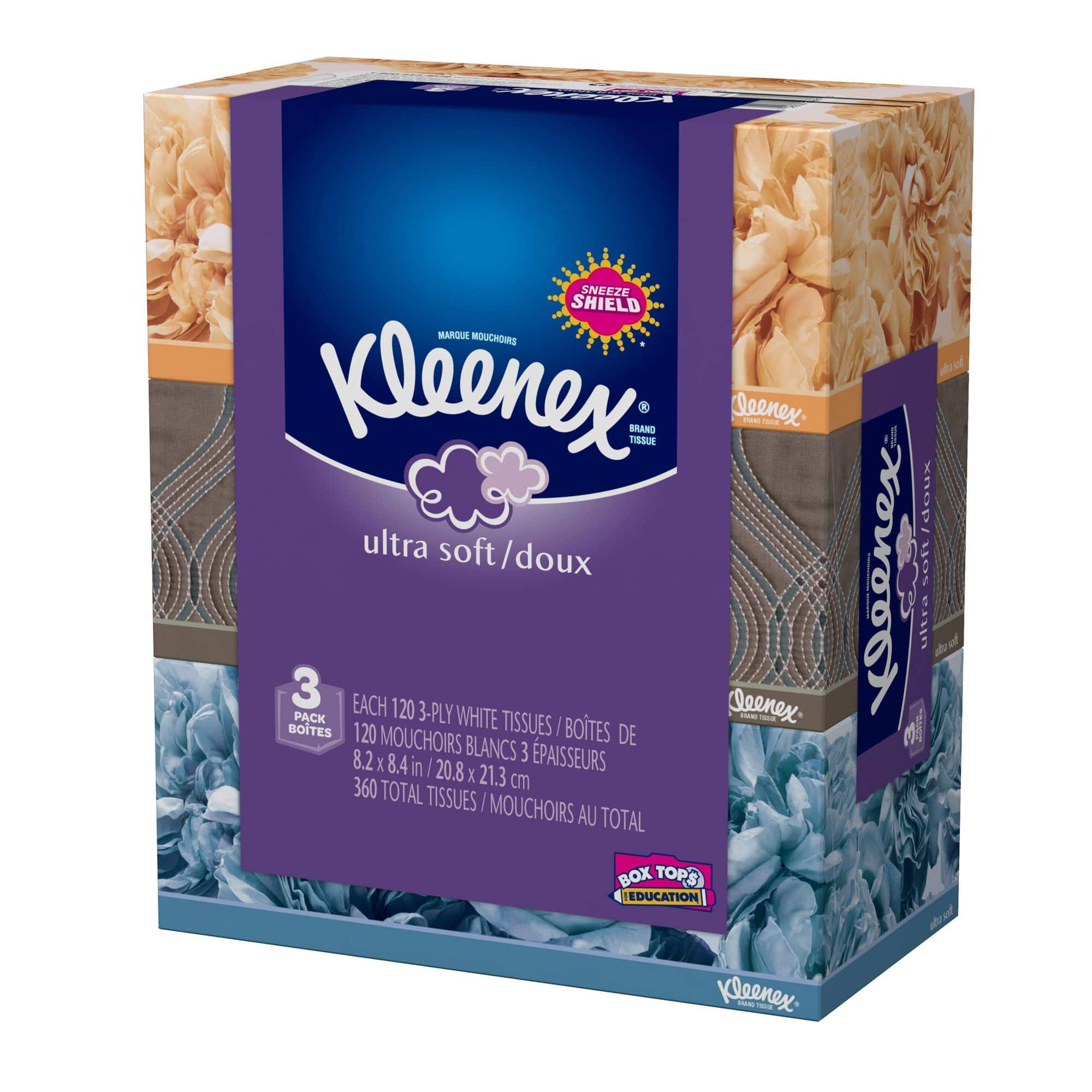 KLEENEX Mouchoirs ultra soft 20 paquets + 2 offerts pas cher 