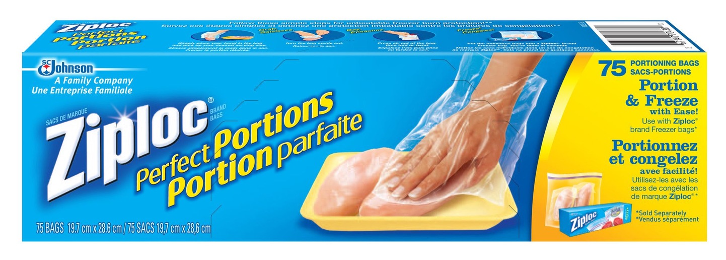 Ziploc Perfect Portions Freezer Bags, 75pk Canadian Tire