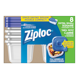 Ziploc Extra-Small Square Container, 8-pk